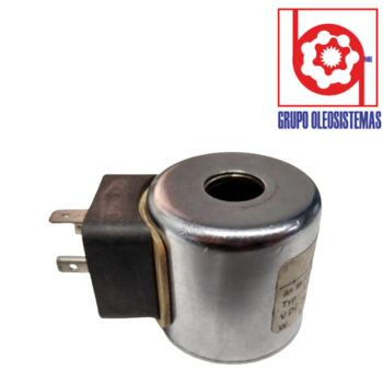 BOBINA SIDEL 24 VOLTS 1/2 X 1 17/32 X 1 21/ 32 METALICA CONECTOR DIN