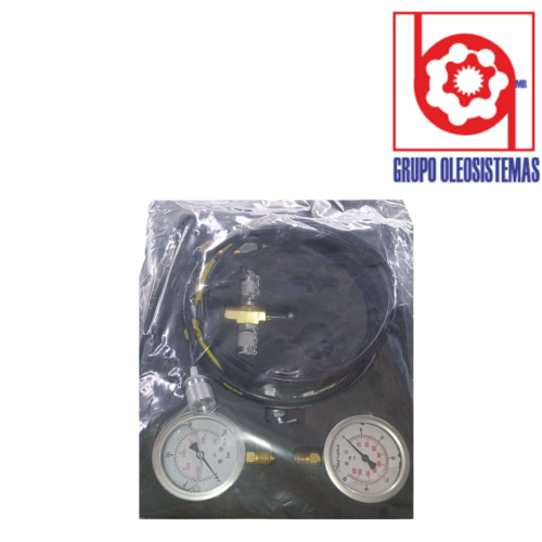 MALETIN DE MANOMETROS DIGITAL 3 PZ CON MANGUERAS