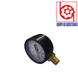 MANOMETRO DE 0 A 100 PSI CARATULA 2″ INFERIOR DE 1/8 NPT