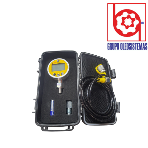 MALETIN DE MANOMETRO DIGITAL INFERIOR 1PZ MANGUERA CON CONEXION