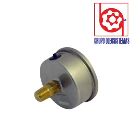 MANOMETRO 0 A 1000 PSI CARATULA 2-1/2″ INFERIOR DE 1/4 NPT