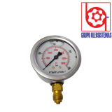 MANOMETRO 0 A 5800 PSI/ 400 BAR CARATULA 2-1/2″ INFERIOR DE 1/4 BSPP