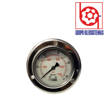 MANOMETRO 0 A 1500 PSI CARATULA 2-1/2″ POSTERIOR DE 1/4 NPT WIT