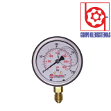 MANOMETRO 0 A 3000 PSI CARATULA 2-1/2" INFERIOR DE 1/2 BSPP