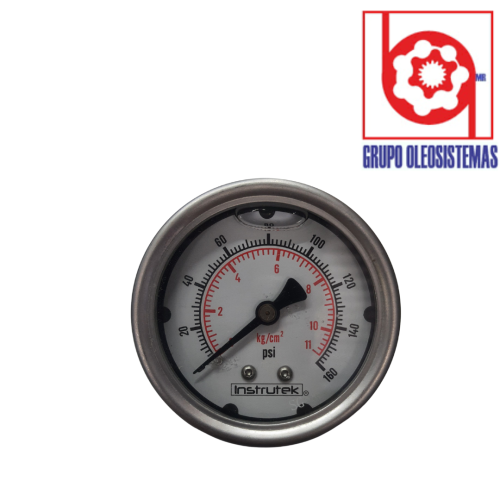 MANOMETRO 0 A 160 PSI CARATULA 2-1/2″ POSTERIOR DE 1/4 NPT