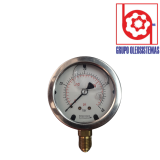 MANOMETRO DE 0 A 600 PSI CARATULA 2-1/2" INFERIOR 1/4 BSPP