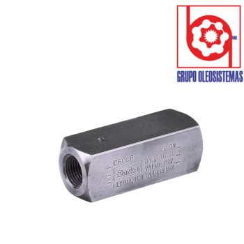 VALVULA CHECK PARKER DE 3/8 NPTF DE ACERO CORE TECH (N10754-075CS)