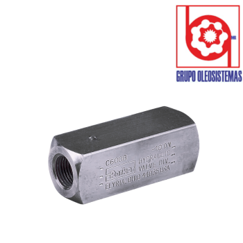 VALVULA CHECK PARKER DE 3/8 NPTF DE ACERO