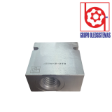 CUERPO PARKER B12-2-A12P VALVULA DE CARTUCHO 1-1/16" ROSCA 2 VIAS ALUMINIO