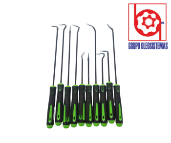DESARMADORES PUNTA Y GANCHO ORING (10 PZ)