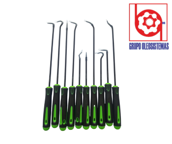 DESARMADORES PUNTA Y GANCHO ORING (10 PZ)