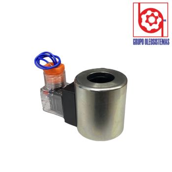 BOBINA 24 VOLTS 7/8 «INTERIOR 2 CONECTOR DIN