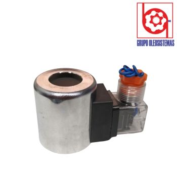 BOBINA 12 VOLTS 7/8 » INTERIOR CON CONECTOR DIN