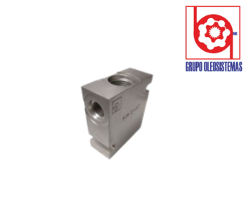CUERPO PARKER B08-3-A6T VALVULA CARTUCHO 3 VIAS ALUMINIO
