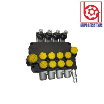 VALVULA DIRECCIONAL RODPOWER MANUAL 4 SECCION 80 L/MIN