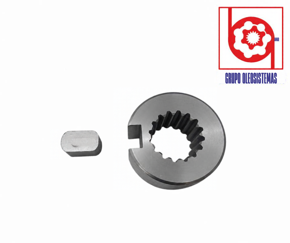 COPLE CON CUÑA SAUER DANFOSS OMVW800 ASTRIADO 16 DIENTES